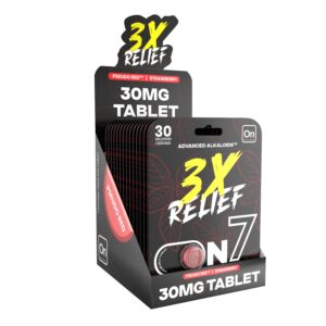 3X Relief 1-Count 30MG Box
