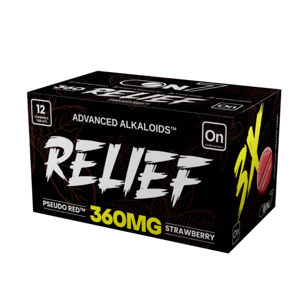 red alpha relief 12 count 360mg box